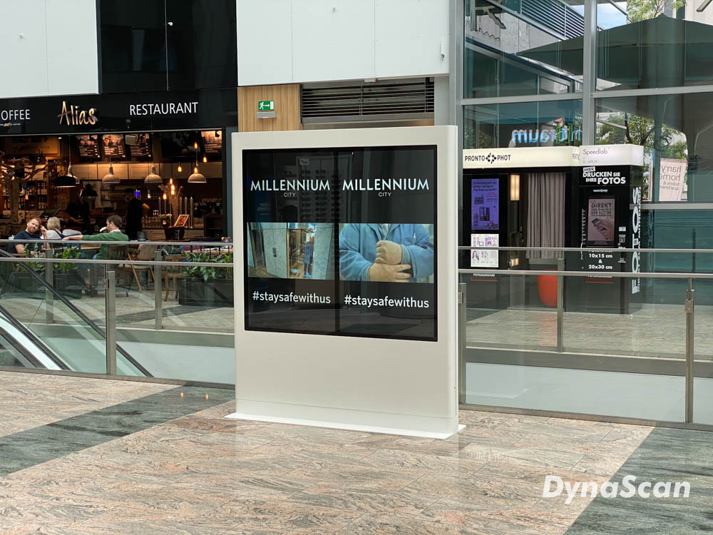 Millennium City Vienna Shopping Mall Goes Digital with DynaScan LCDs