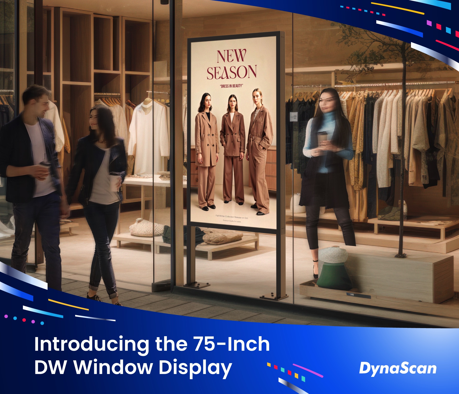 Discover the new 75-Inch DW Window Display at ISE 2025